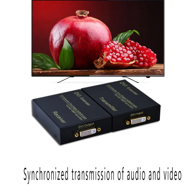DVI Сетевой удлинитель 60 метров HD видео сигнал усиливающий посторитель 1080P HD разрешение