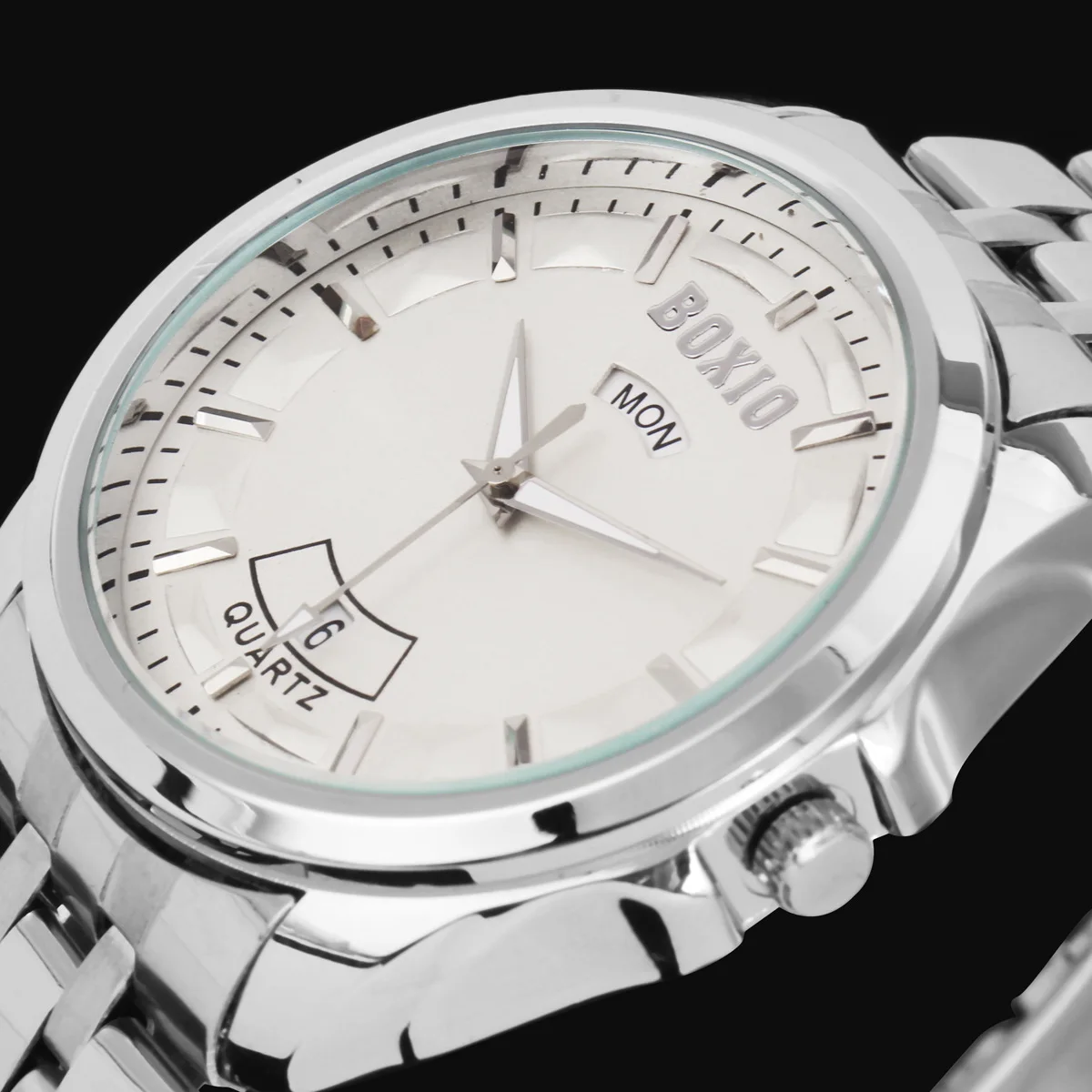 

AliExpress EBay Hot Selling boxio Men Steel Belt-Style with Calendar Watch