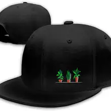 Introverted, но готовы обсудить растения Мужская бейсболка с плоским Биллом черная