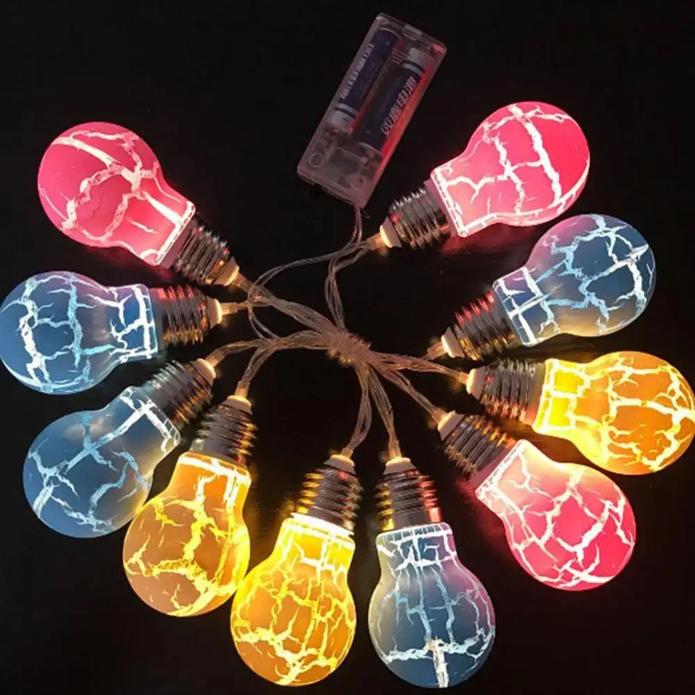 

QYJSD Led Lantern Christmas Crack Bulb Small Pendant Ball Light String Accessories Tree Light Ghost Festival Decorative Lights