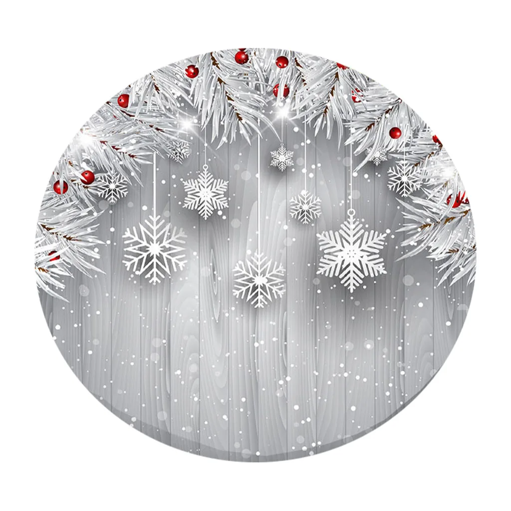 Waterproof PVC Table Cloth, Spill-Proof Round Tablecloth, Wipeable Table Cover for Outdoor and Indoor