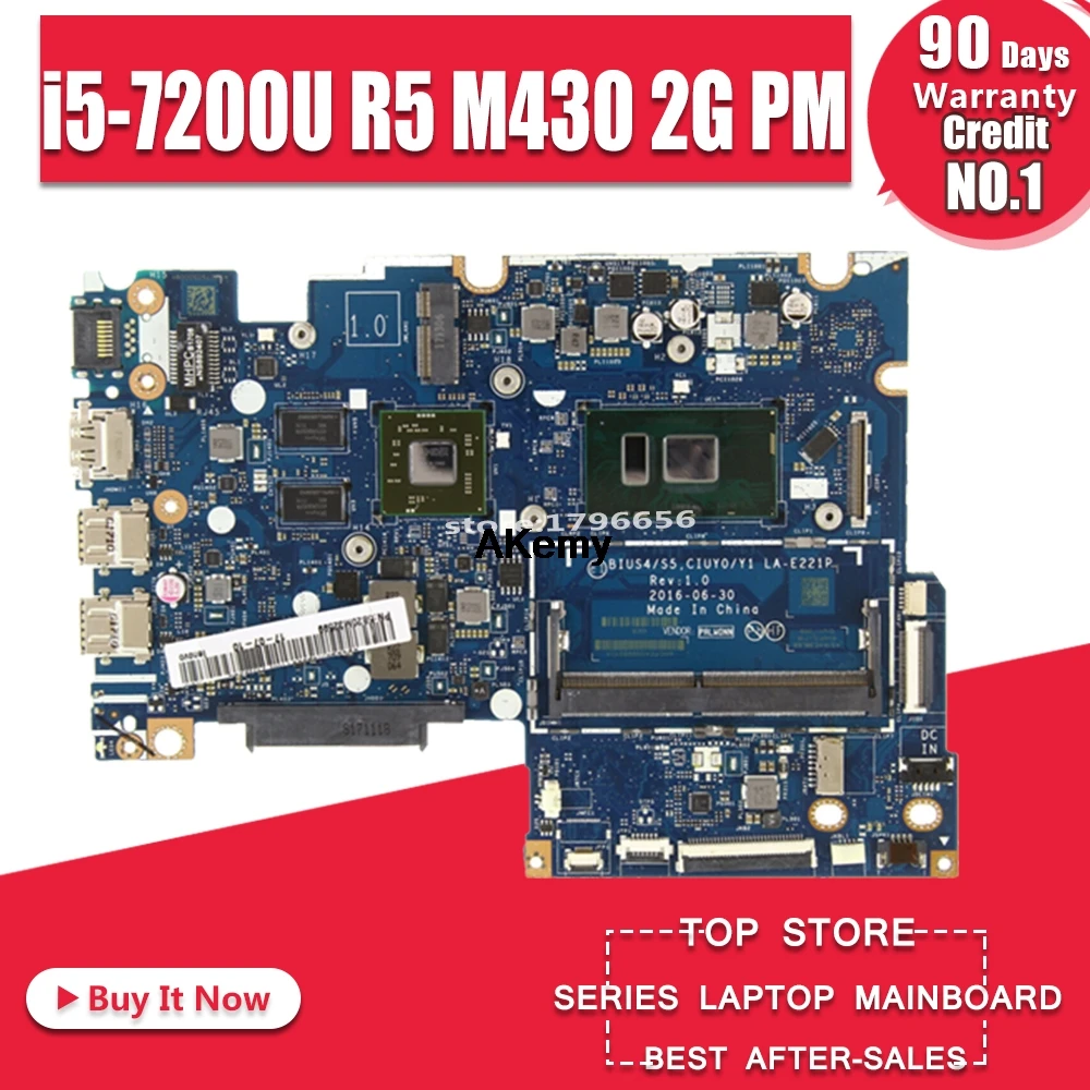 

For Lenovo Yoga510-14ikb flex-4-1480 notebook PC motherboard i5-7200U R5 M430 2G solo display la-e221p 100% test OK