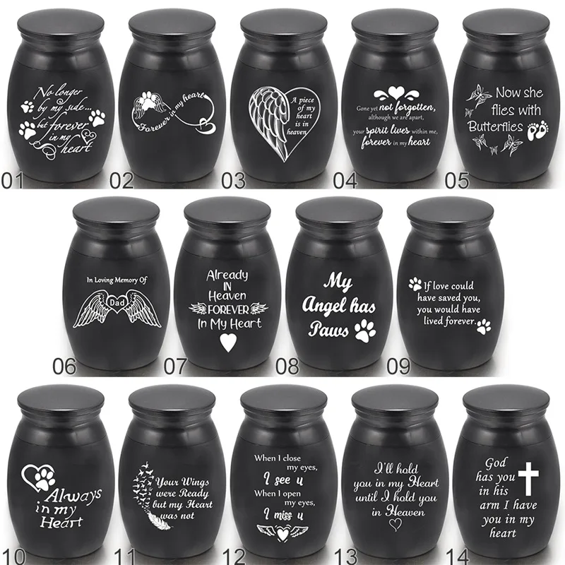 Casket Memorials Funeral Stainless-Steel Birds Pets Dog-Cremation-Urn Human-Ashes
