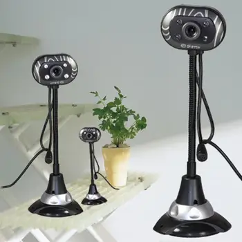 

USB Webcam Camera with Microphone for Desktop Laptop PC Computer Camera Drive-free Live Cam Video Camera