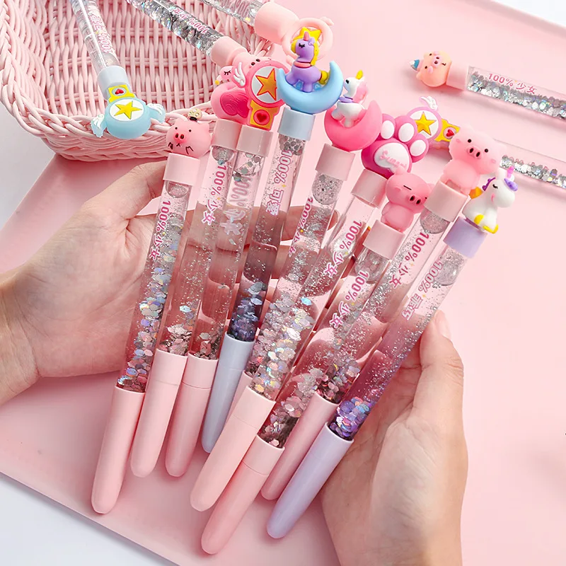 Kawaii единорог Радуга пони серия креативное масло мультфильм зыбучий песок
