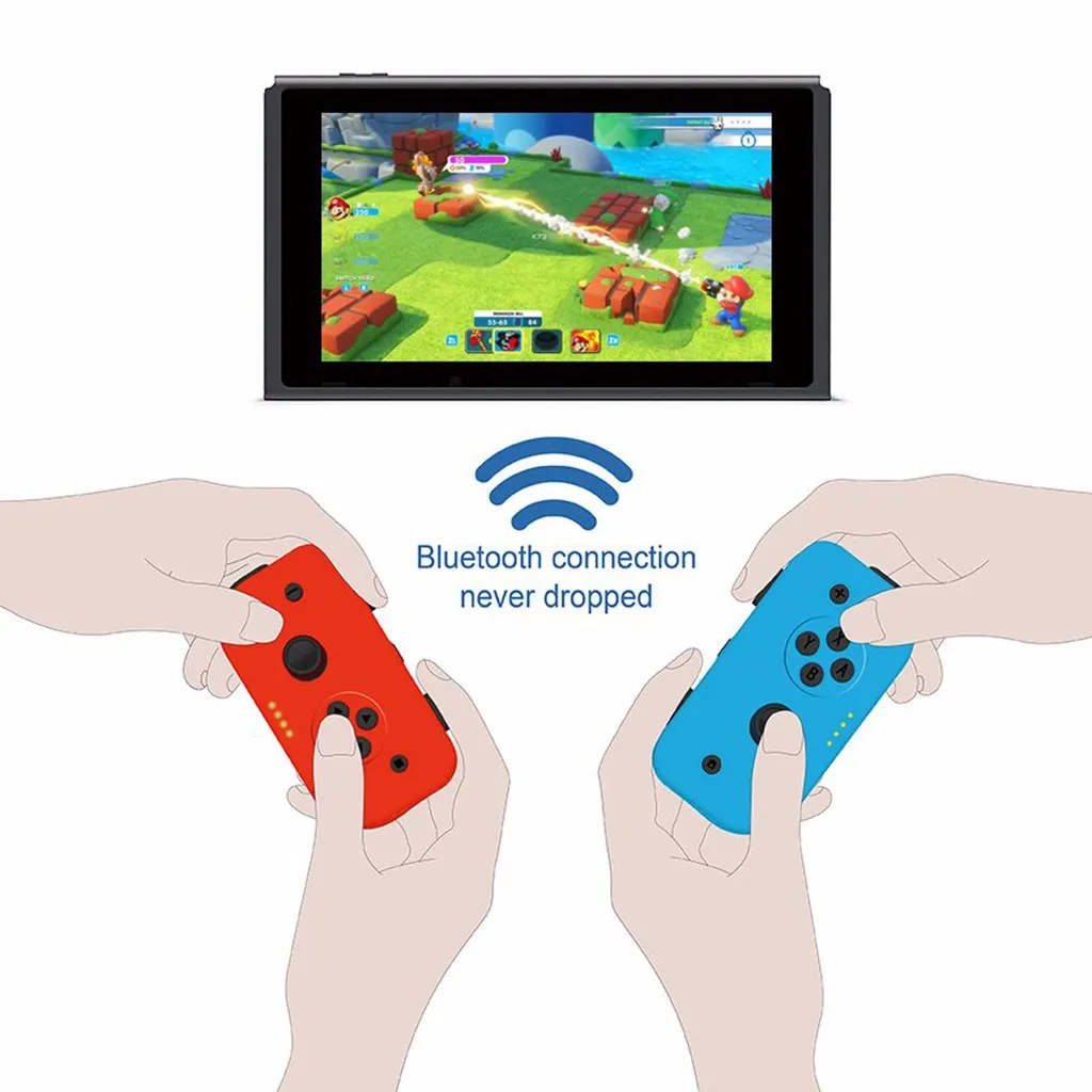 

Left Right Joy-con Gamepad LED Bluetooth Game Player Controllers Gamepad for Nintendo NS Switch Console Joystick Joypad #G4