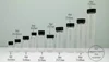 Flacon en verre Transparent de 2ml à 60ml, flacon de réactif de laboratoire, petits flacons de médicaments transparents pour expérience chimique ► Photo 2/6