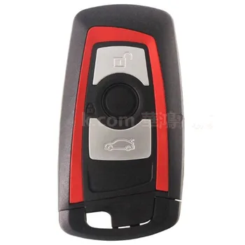 

DAKATU Smart Key Shell Cover Case Keyless for BMW CAS4 F 3 5 7 Series E90 E92 E93 X5 HU100R with Uncut Blank Blade