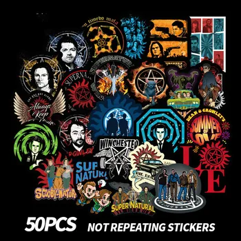 

50 Pcs Supernatural SPN runes Kids Toy Sticker for DIY scrapbooking album Laptop Phone notebook decal Sticker