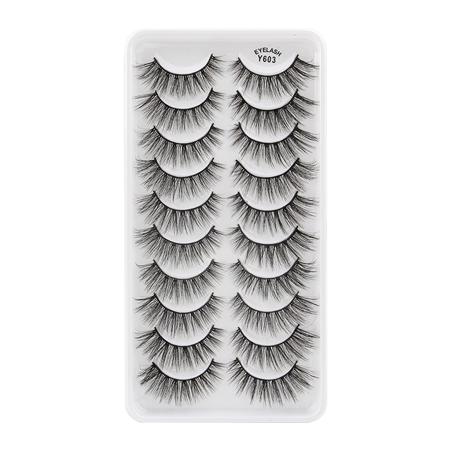 Pair 3D Mink Lashes Natural Eyelash Dramatic False Eyelashes Faux Cils Makeup Wholesale Fake Eyelash Extension maquiagem