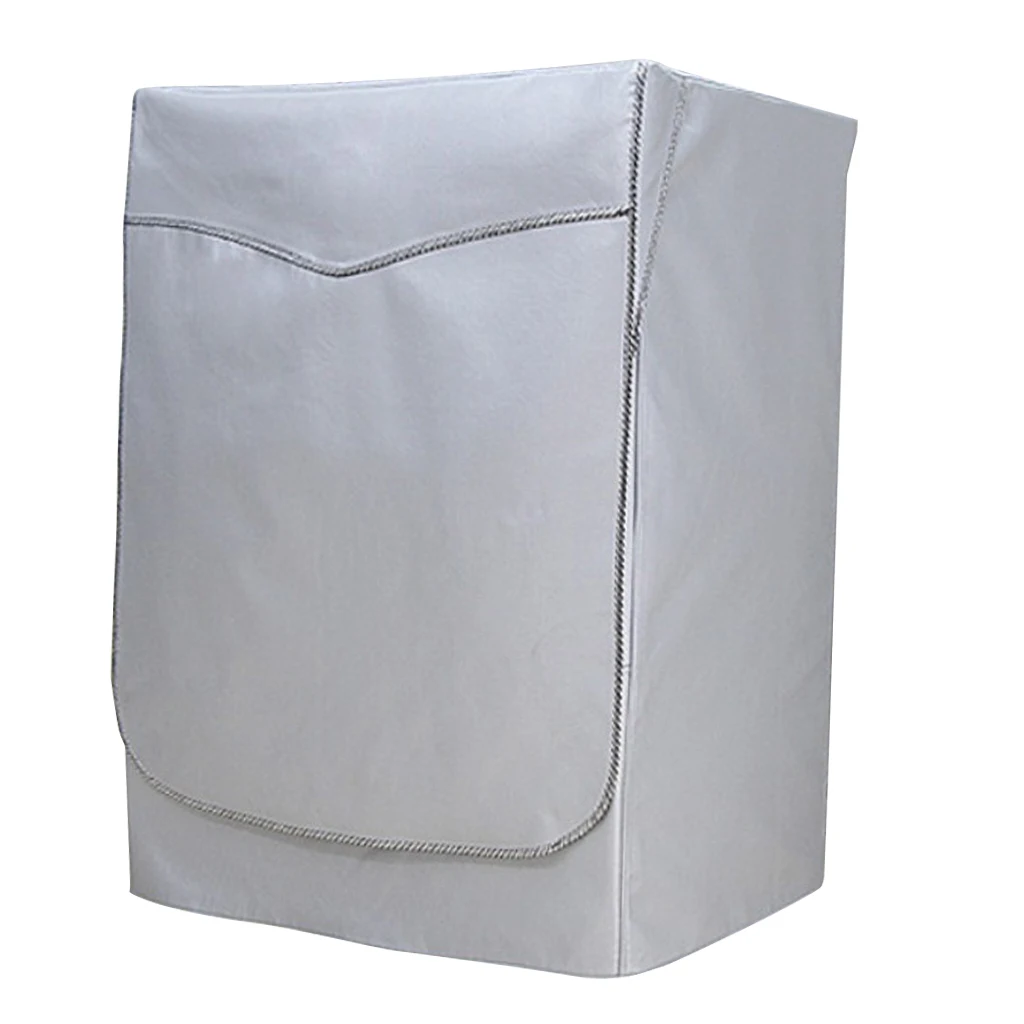Silver Oxford cloth Protective Cover for Washing Machine Anti Dust Sunscreen Cover Case Bag - Sunscreen