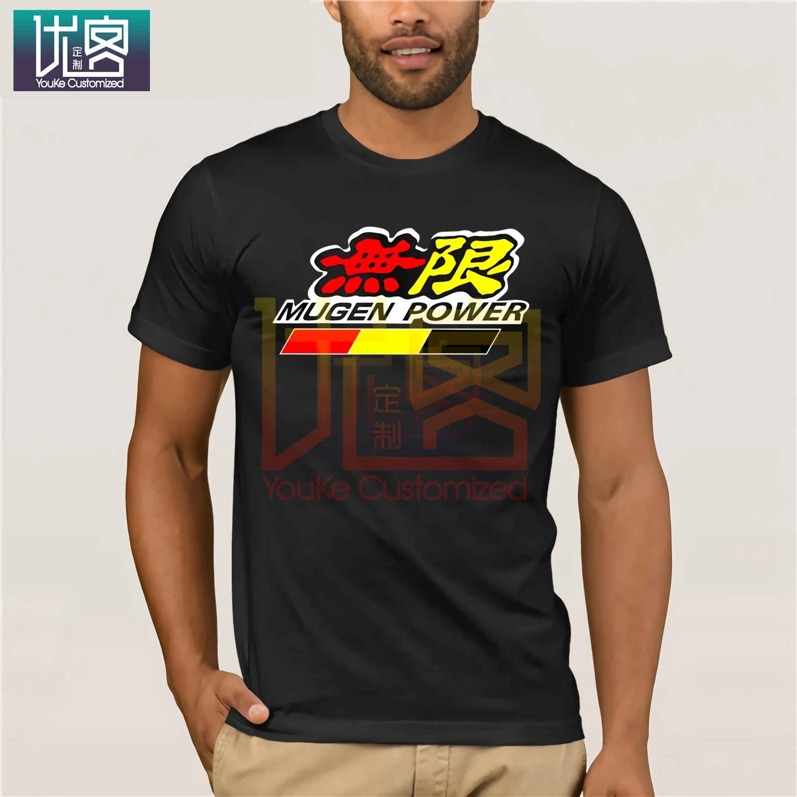 2020 Новое поступление винтажные футболки Mugen power Jazz Tuning Racer Car черная футболка для