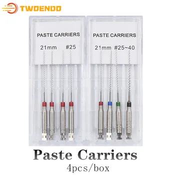 

Dental 4pc/box Dentistry Paste Carriers Endodontic Reamers Drill Burs Endo files Dentist Materials 21mm 25mm