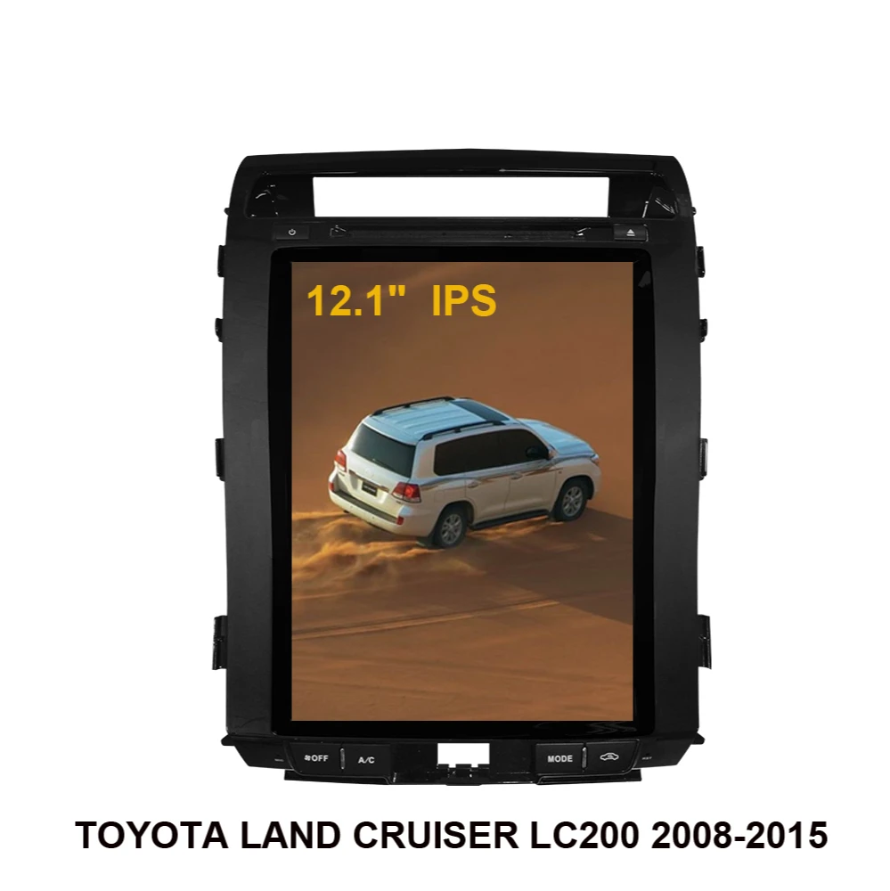 Автомагнитола Tesla вертикальный экран GPS-навигация для TOYOTA LAND CRUISER LC200 2008-2015
