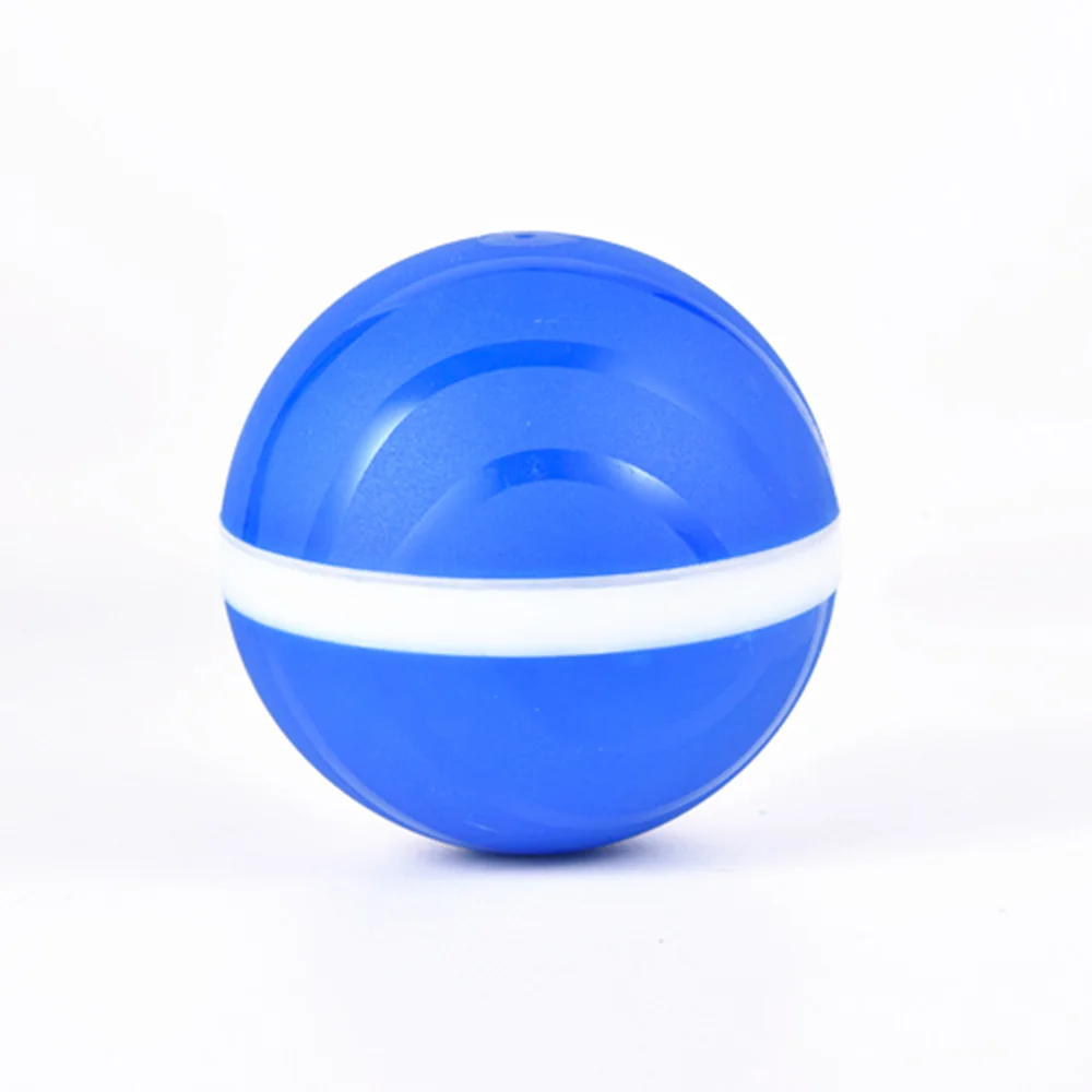 Blue Активный прыгающий шар, игрушка для собаки, USB Электрический мяч для питомца, светодиодный, роликовый, эластичный шар, кошка, автоматический рулон, забавная интерактивная игрушка, водонепроницаемая - Цвет: Blue
