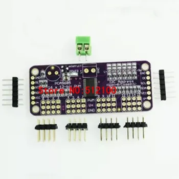 

Freeshipping 10pcs CJMCU-PCA9685 16-channel, 12-bit PWM controller Fm+I2C-bus servo control module