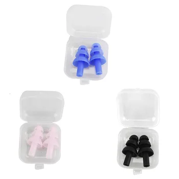 

Earplugs Spiral Swimming Waterproof Silicone Ear Plugs swimming Swim Earplugs For Swimming Showering Ear Plugs Adult Size