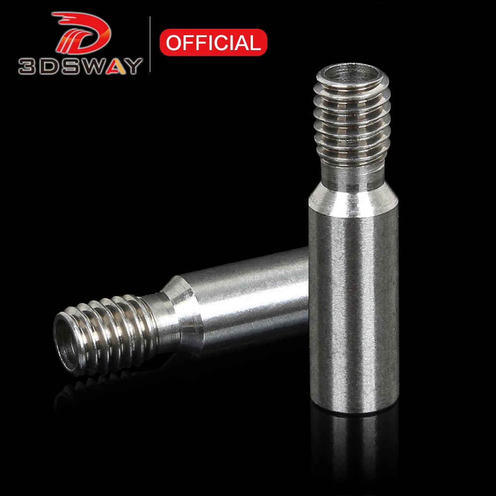 3DSWAY CR10 Ender3 Throat Heatbreak Bowden Tube 1.75mm Filament M6 Thread Stainless Steel Hotend Heat Break DIY 3D Printer Parts 3dsway v6 titanium alloy heat break all metal heatbreak for e3d hotend volcano throat m6 thread 1 75mm filament 3d printer parts