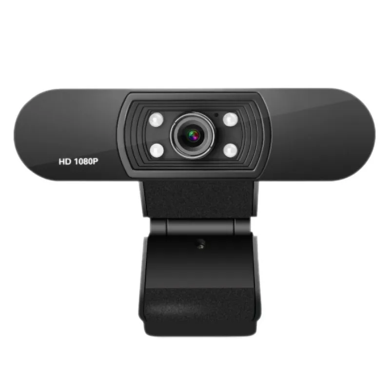 Черный HD 1080P Веб-камера Компьютерная камера с микрофоном Plug N Play Видеозвонок USB веб-камера - Цвет: Черный
