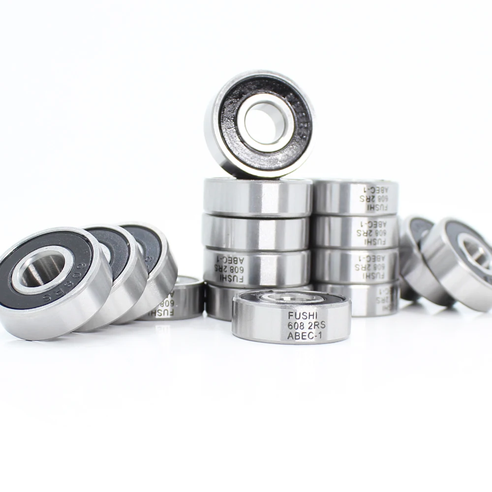 Set of 8 608-2RS Full Ceramic Sealed Skate Bearing 8x22x7 Miniature Bearings 