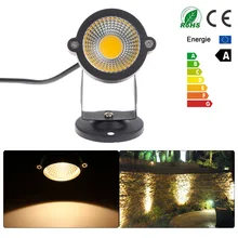 Водонепроницаемый двор патио светильник для дорожки лампы 3*1 Вт COB светодиодный светильник для газона сада с основанием 3W теплый/холодный белый AC/DC низкий нагрев