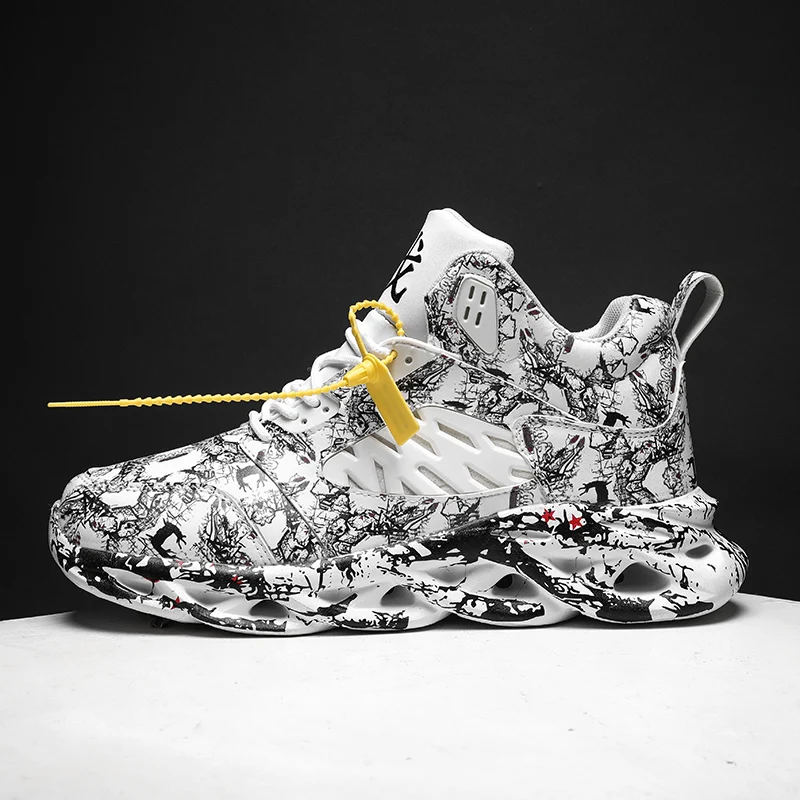 Running Shoes Men Sneakers Outdoor Light Breathable Walking Jogging Graffiti Shoes Comfortable Sport Shoes Men zapatillas hombre