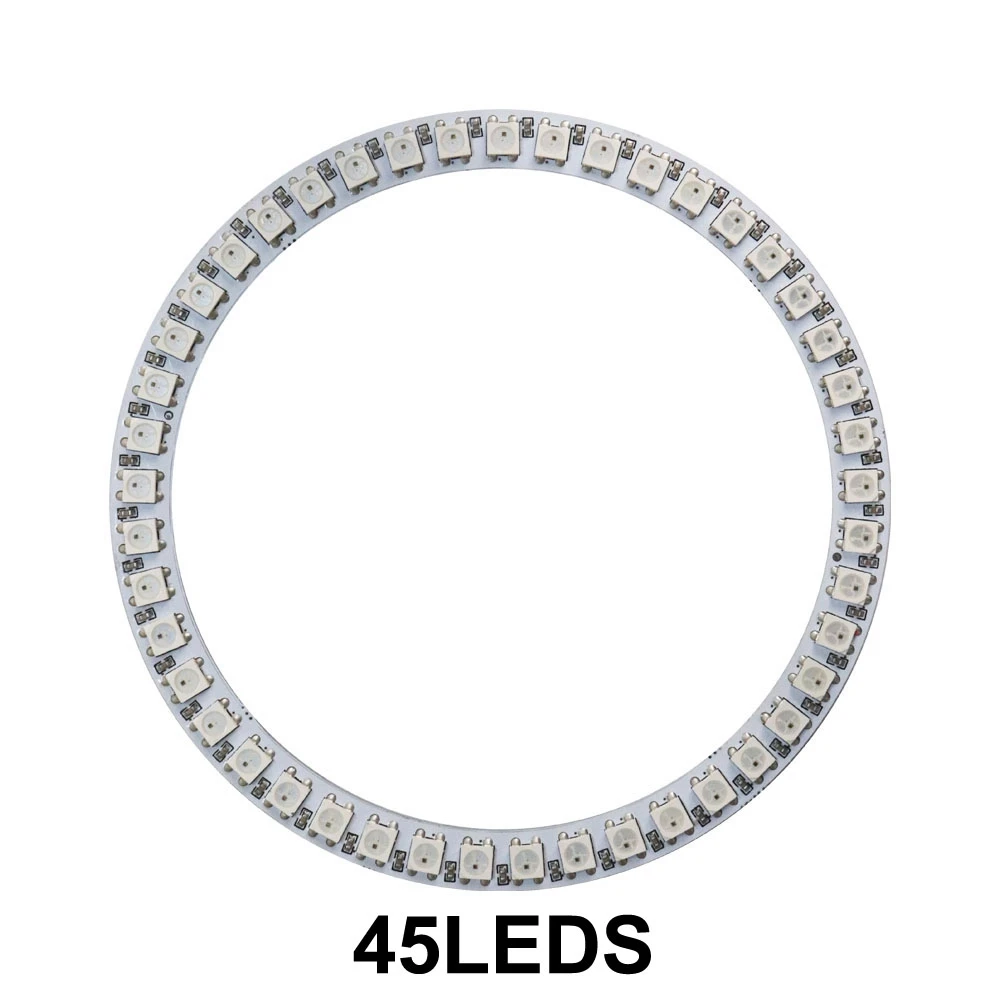 Vibrant LED Pixel Light Ring with Individually Addressable LEDs