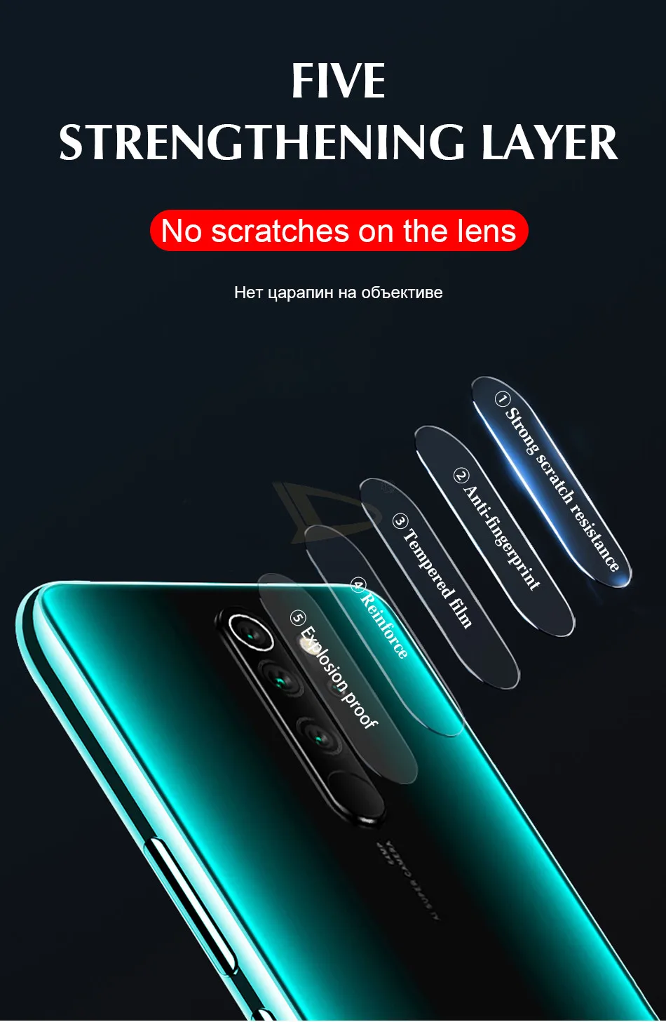 2-4-6 шт. Защитное стекло для камеры Xiaomi Redmi Note 8 7 Pro K20 закаленное стекло для Redmi 8A 7A 8 Защитная пленка для объектива