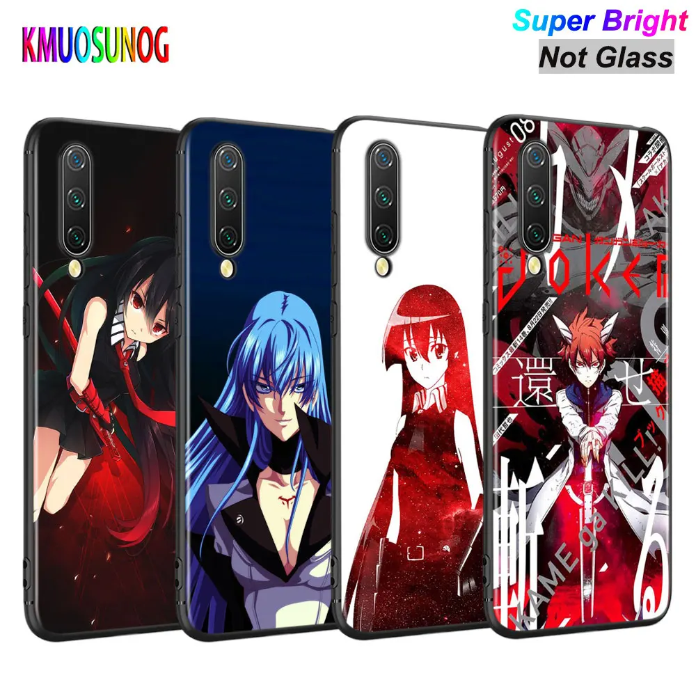 

Black Cover Akame Ga Kill Anime cartoon for Xiaomi Mi A3 A2 A1 5X 6X 6 8 Lite 9 9SE CC9 F1 9T 9TPro Play Phone Case