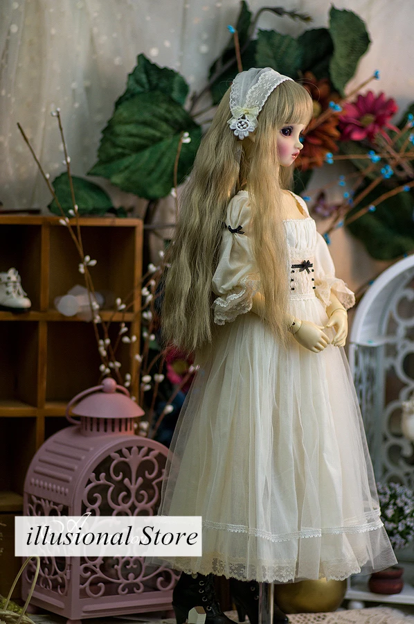 1/3 1/4 1/6 BJD SD кукольная одежда милое белое платье для 1/3 sd10 1/4msd bjd девочка кукла-мальчик одежда