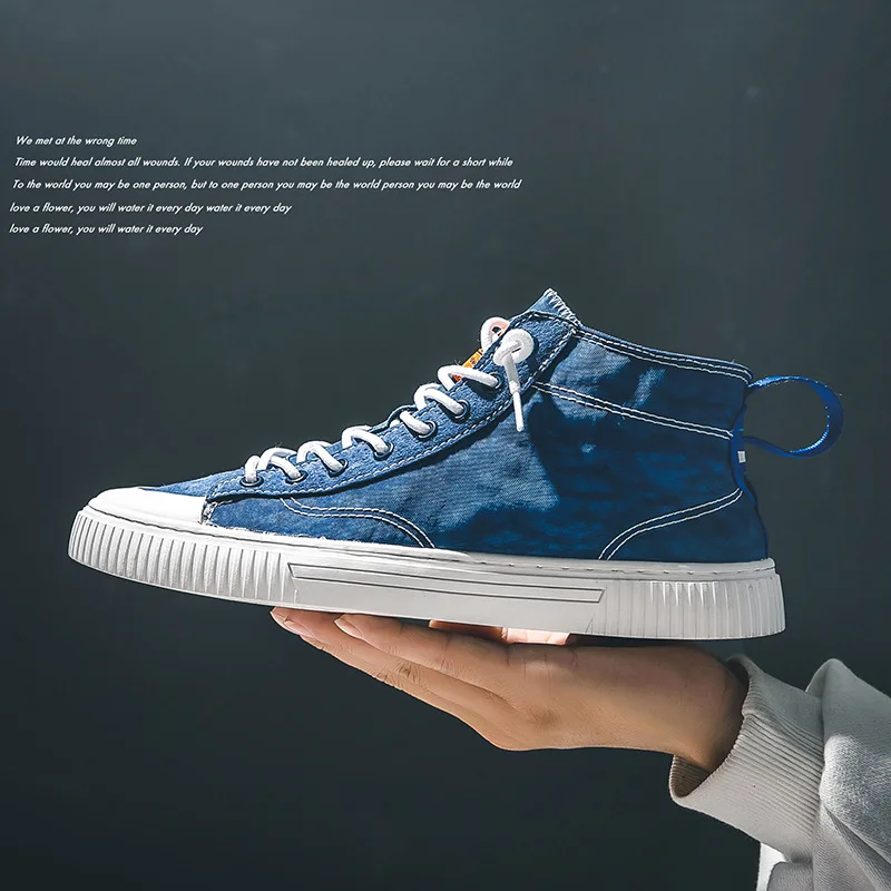 

Autumn New Style Four Seasons Hight-top MEN'S Canvas Shoes Brand New Matching Color Origional Style Trendy Shoes Cool Casual Sho