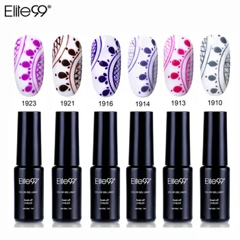 

Elite99 6pcs7ml Color Line Gel Nail Polish Painting Pattern Nail Art Manicure Gel Lacquer Soak Off UV Gel Varnish