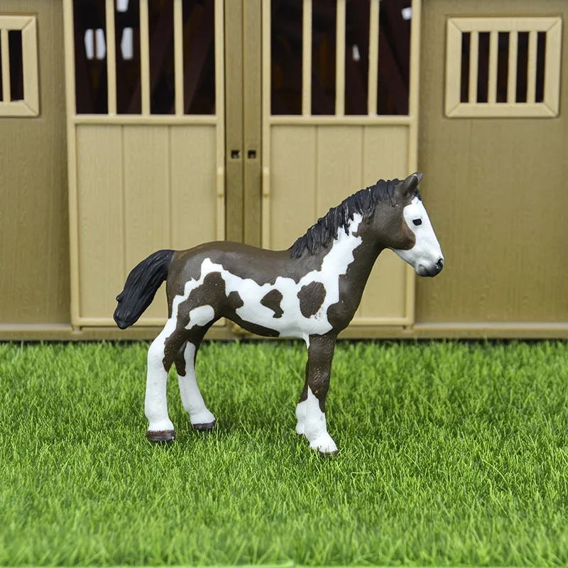 44 вида сельскохозяйственных животных Appaloosa Гарвардский Ганновер Clydesdale Quarter arabian Horse коллекция ферма стабильная фигурка модель детская игрушка - Цвет: little horse