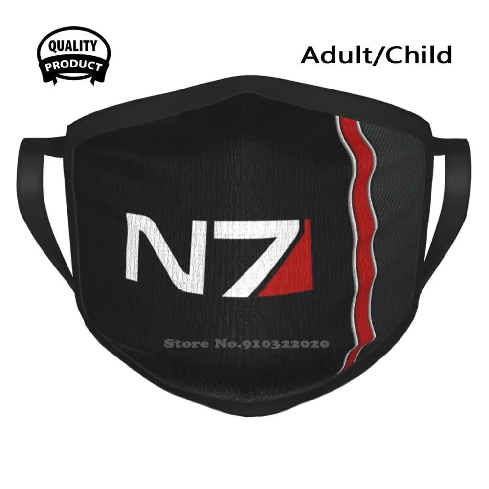 

N7 Mass Effect Emblem! Warmer Breathable Face Masks N7 Masseffect Co Nder Shepard Co Ndershepard Maleshep Femaleshep Bioware