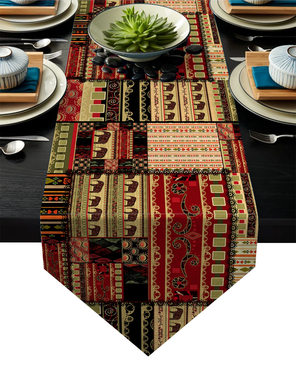 Africa Indian Elephant Table Runners Modern Dining Buffet Kitchen Table Runner Farmhouse Rustic Wedding Decor Table Runners Aliexpress