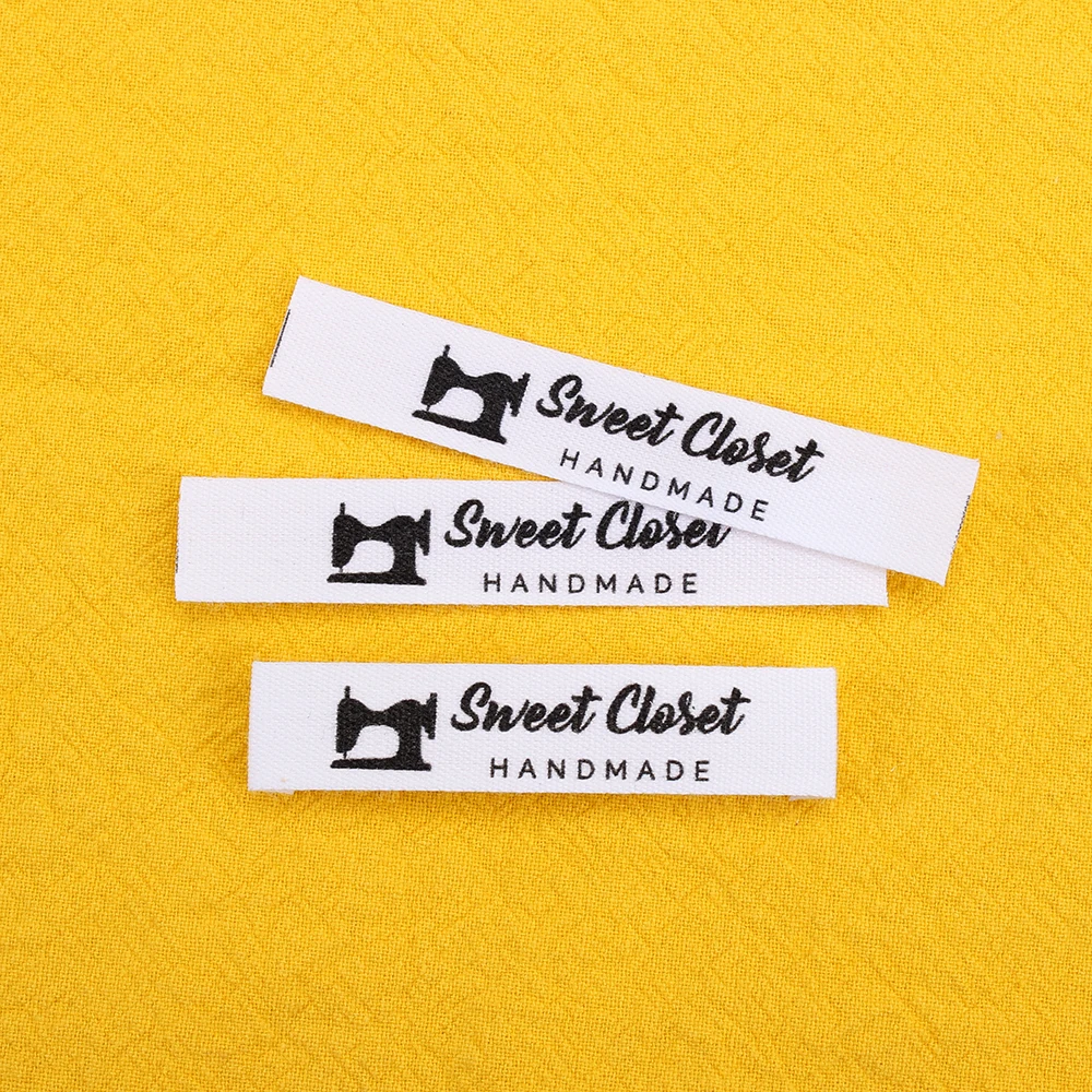 

Custom Sewing Label, Clothing Labels, Brand Tags, Logo or Text, Cotton Ribbon, Sew (MD3015)