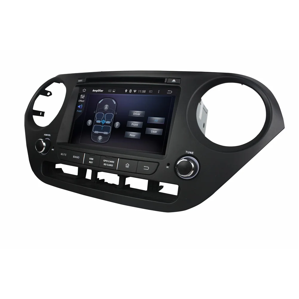 7 &quotAndroid 9 0 Автомобильный мультимедийный плеер для Hyundai I10 2014 2015 LHD DVD 2 Din