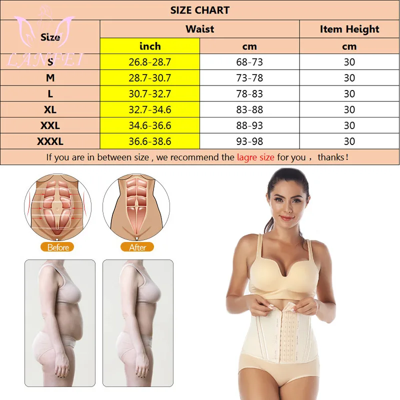 LANFEI Waist Trainer Belt Women Belly Modeling Strap Fajas Firm Slimming Belts Waist Cinchers Weight Loss Sauna Belt honeylove shapewear