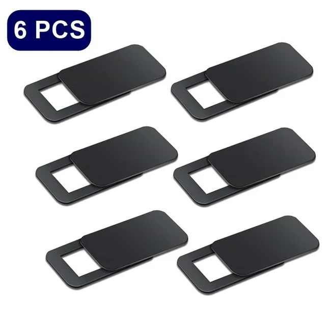 square black 6pcs Чехол для веб-камеры магнит затвора слайдер Универсальный антишпионский чехол для камеры для веб-ноутбука iPad ПК Macbook планшет линзы стикер конфиденциально - Цвет: square black 6pcs