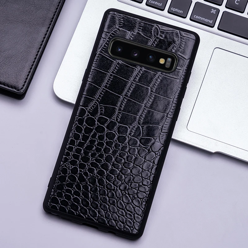 

Cowhide Phone Case For Samsung Galaxy S7 S8 S9 S10 Plus Note 8 9 10 case A80 A60 A40 A50 A70 A30 A5 A7 A8 J7 2017 J6 2018 Cover