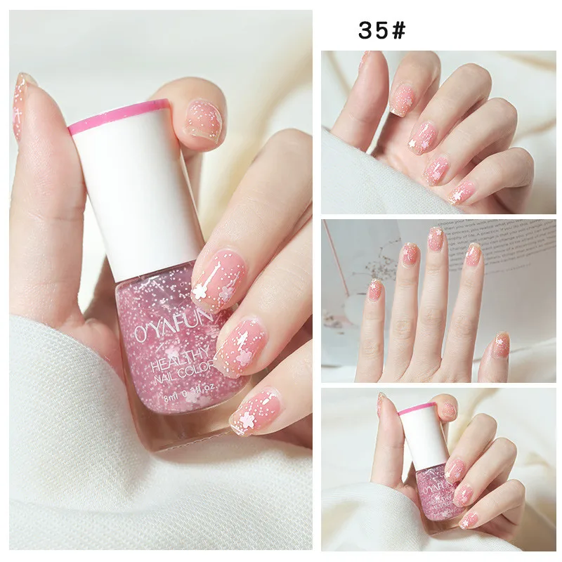 Quick Dry Glitter & Matte Waterproof Nail Polish