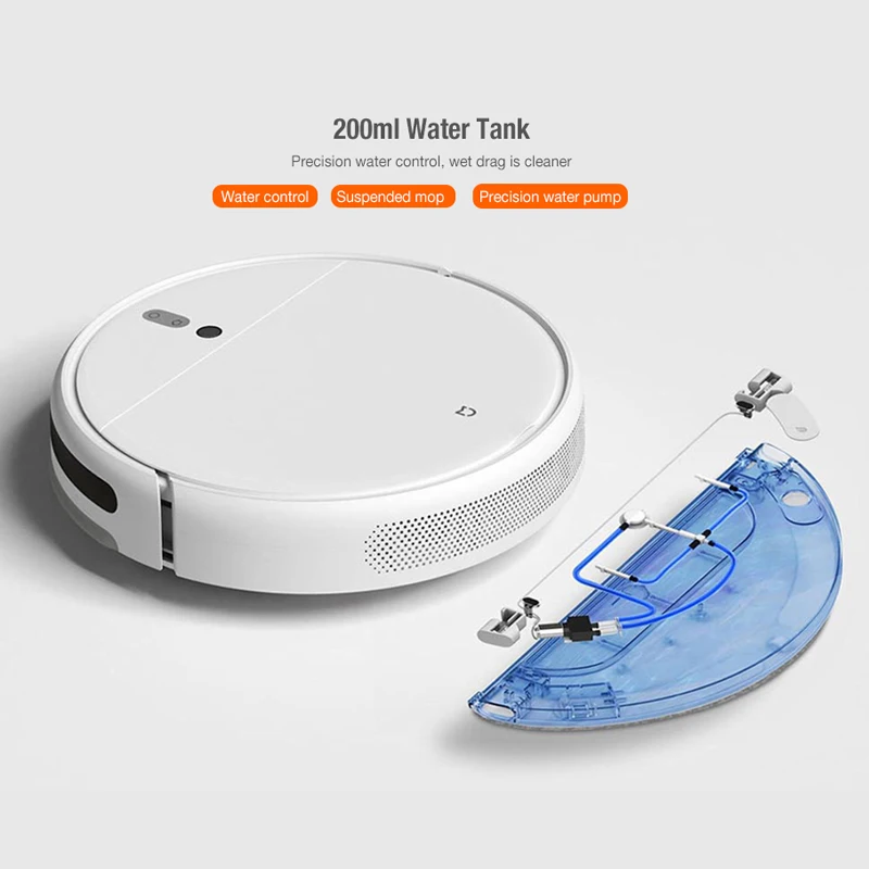 Робот пылесос Xiaomi умный с визуальной динамической навигацией резервуар для воды