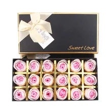 Романтическое мыло в форме розы с маленьким медведем отлично подходит для Дня Святого Валентина, подарки для мамы, свадьбы SLC88