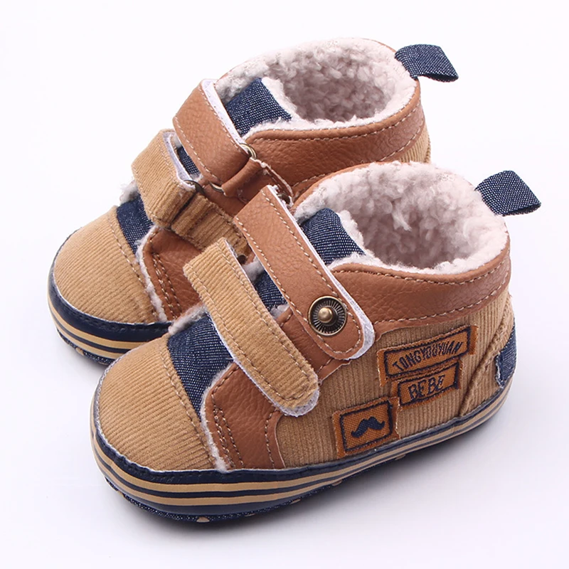 

0-18M First Walk Infant Toddler Winter Warm Boy Footwear First Walker Baby Girls Shoes 11-13CM Newborn Baby shoes For Prewalker