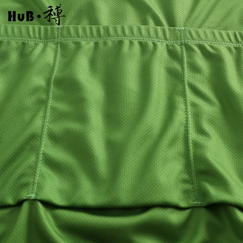 HuB upadte Bright Green Top Quality cycling jersey Non-slip with pocket Short sleeve Road mtb Racing Cycling Clothing