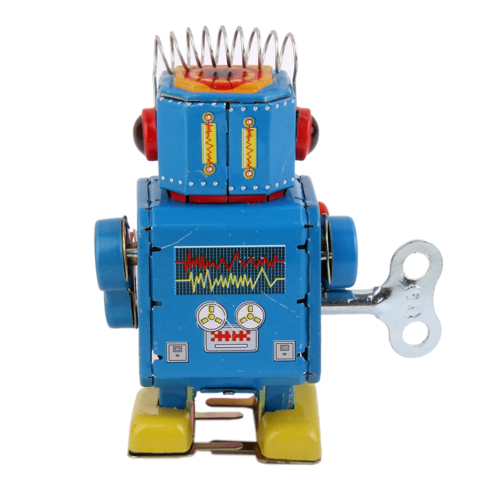 Wind Up Robot MS408 Tin Toy Funny Clockwork Toy For Kid Christmas Gift