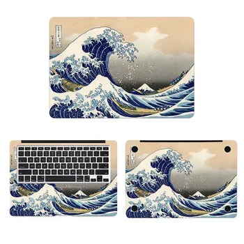 

Japan Ukiyoe Tsunami Laptop Sticker for MacBook Air Pro 13" with Retina Display 16" Mac Surface Book Notebook Full Cover Skin