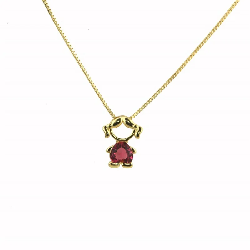 SUNSLL дизайн Золотое ожерелье медное кубическое циркониевое ожерелье для мальчиков и девочек для женщин ожерелье модная Ювелирная подвеска подарок