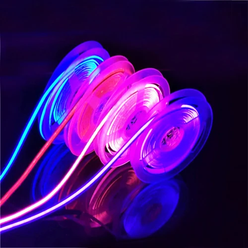 LED COB 스트립 라이트 USB 고밀도 선형 조명, 유연한 테이프 조명, 따뜻한 자연 화이트 레드 블루 그린 장식, DC 5V, 320LED 3