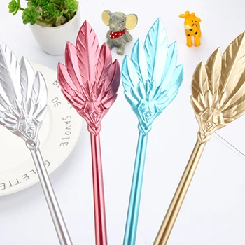 

1pc Cute rabbit fan shape gel pens kawaii stationery caneta material escolar office school supplies kids gift toy